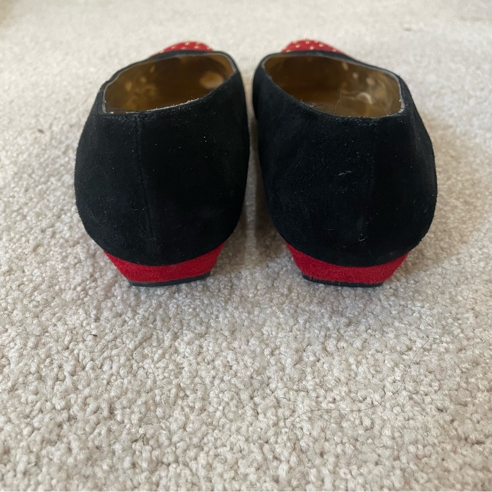 Vintage Timothy Hitsman Velvet and Suede Flats Size 6 - Picture 2 of 4